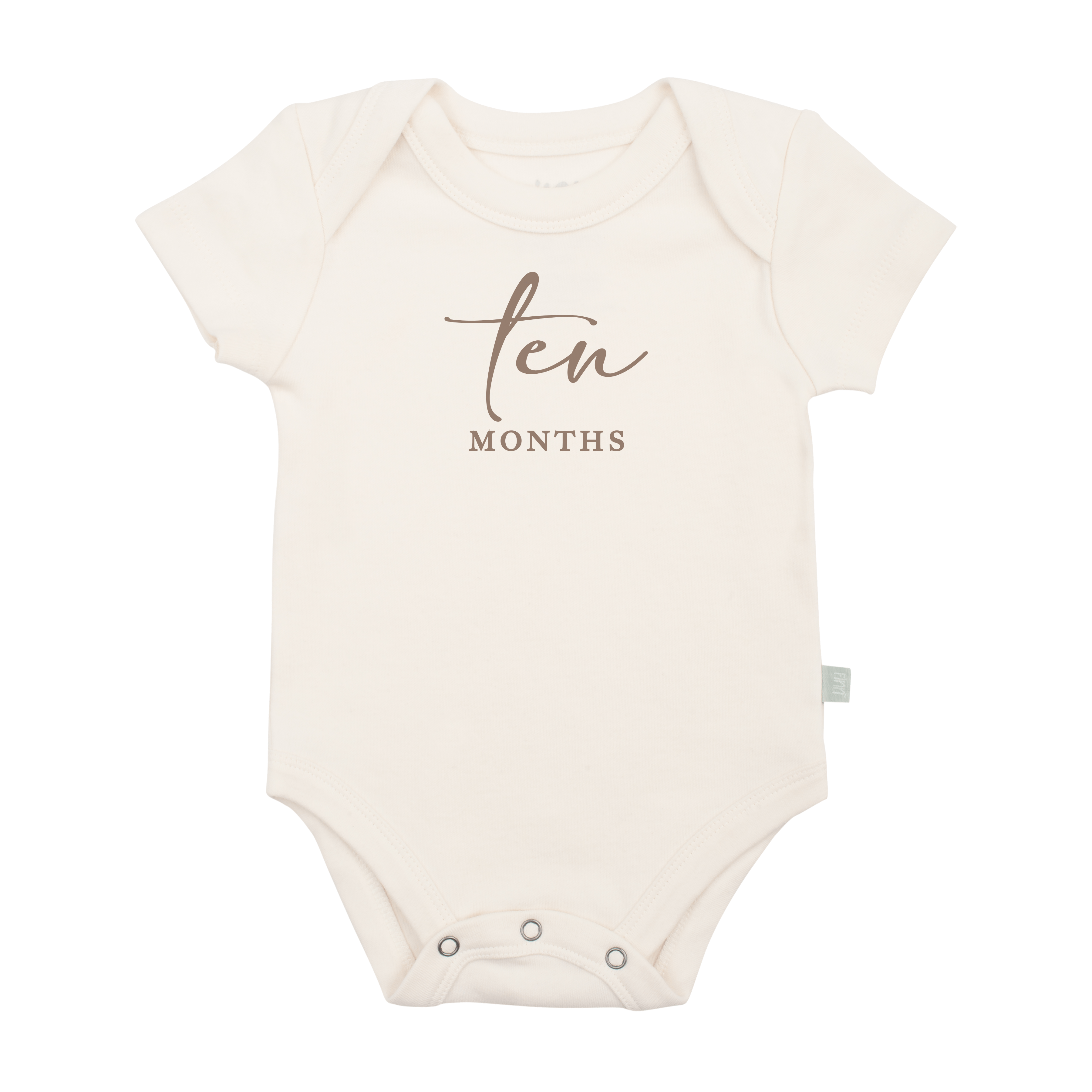 Graphic Bodysuit | Ten Months Milestone Taupe