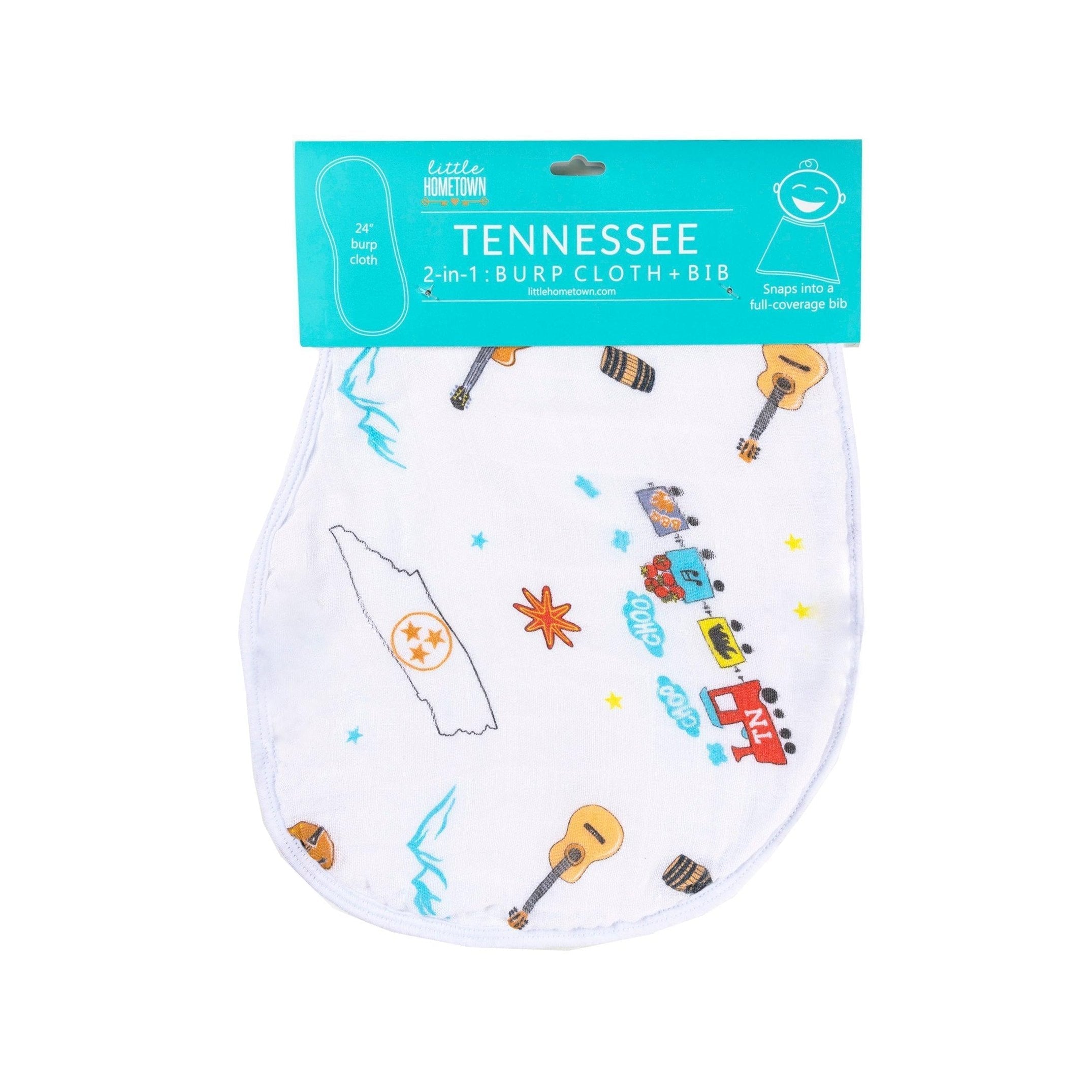 Tennessee Flag Baby Gift Bundle Extra Large Bamboo Cotton