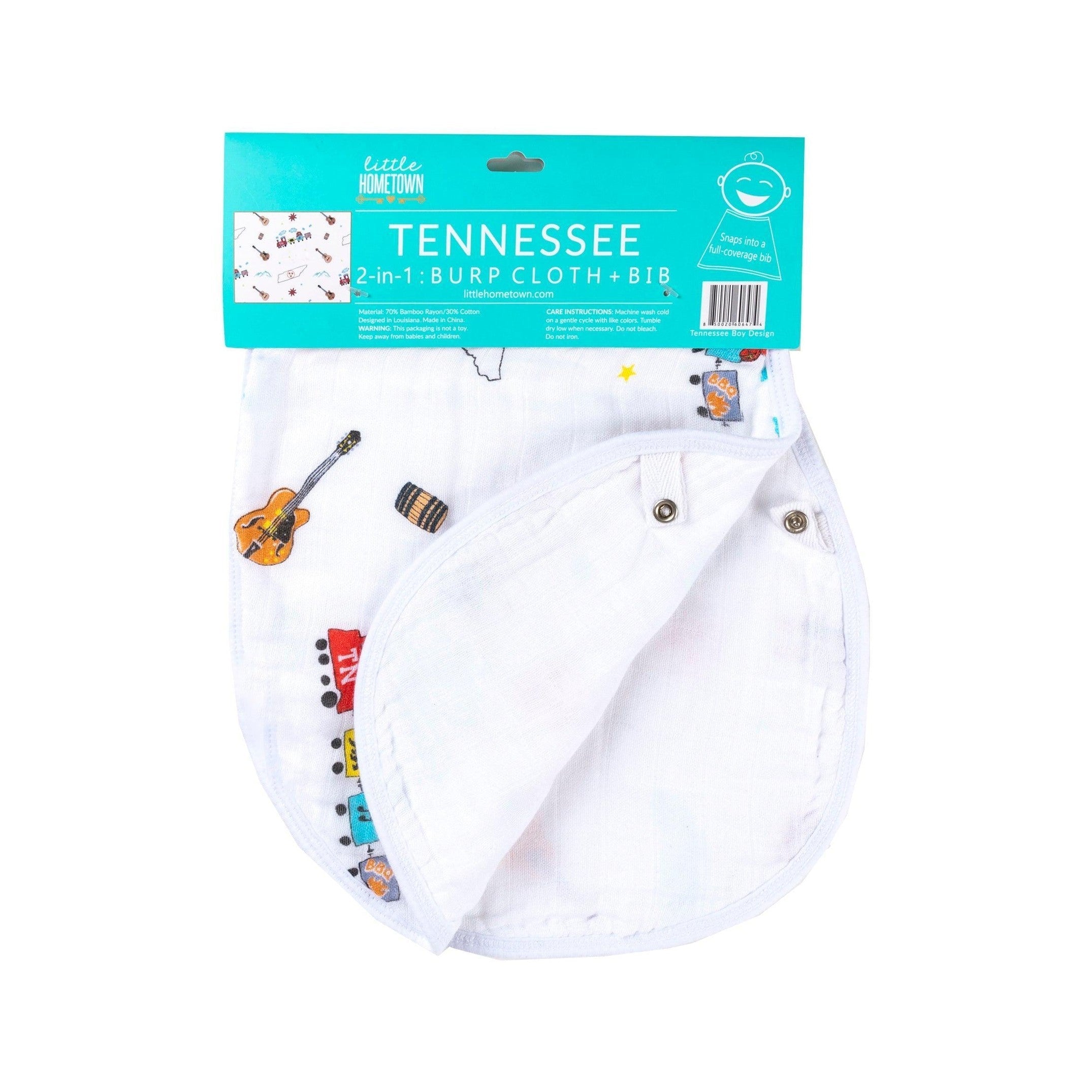 Tennessee Flag Baby Gift Bundle Extra Large Bamboo Cotton