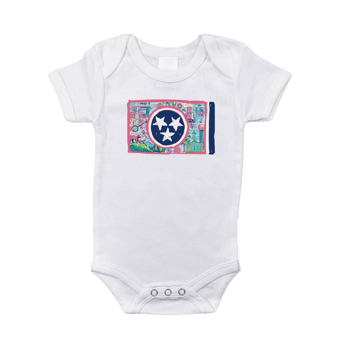 Tennessee Flag Baby Gift Bundle Extra Large Bamboo Cotton