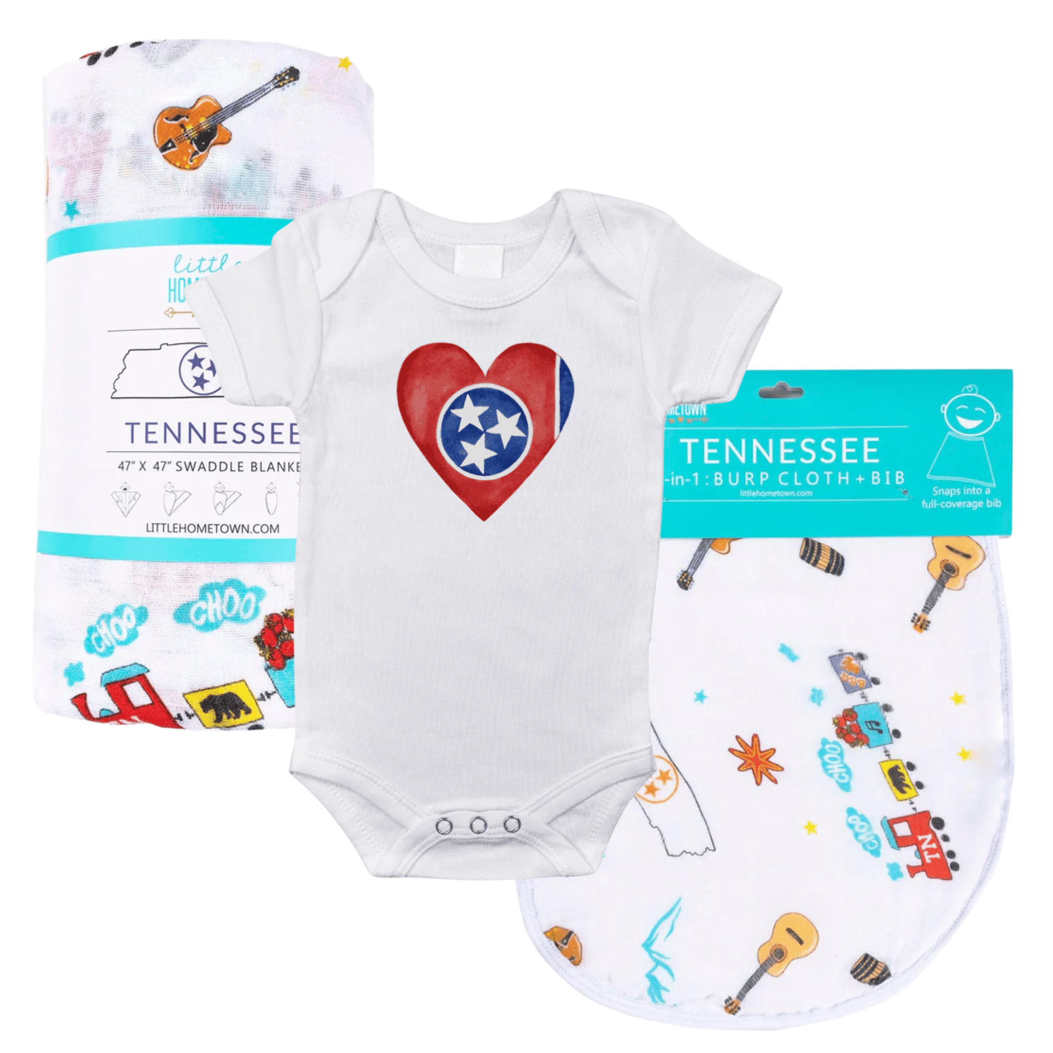 Tennessee Heart Baby Gift Bundle Hospital Coming Home Essential
