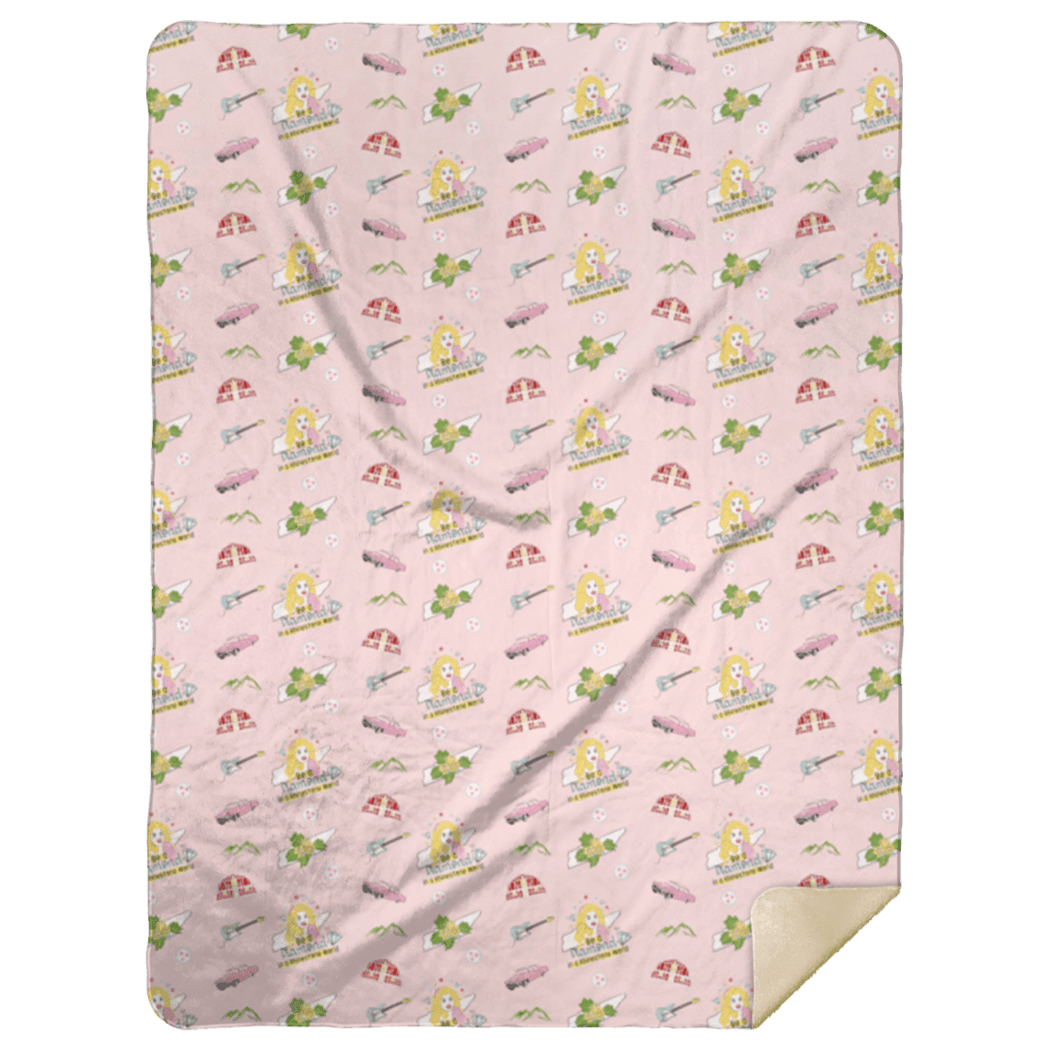Tennessee (pink) Plush Throw Blanket 60x80
