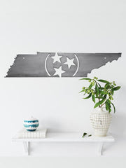 Tennessee Tri-star Metal Art