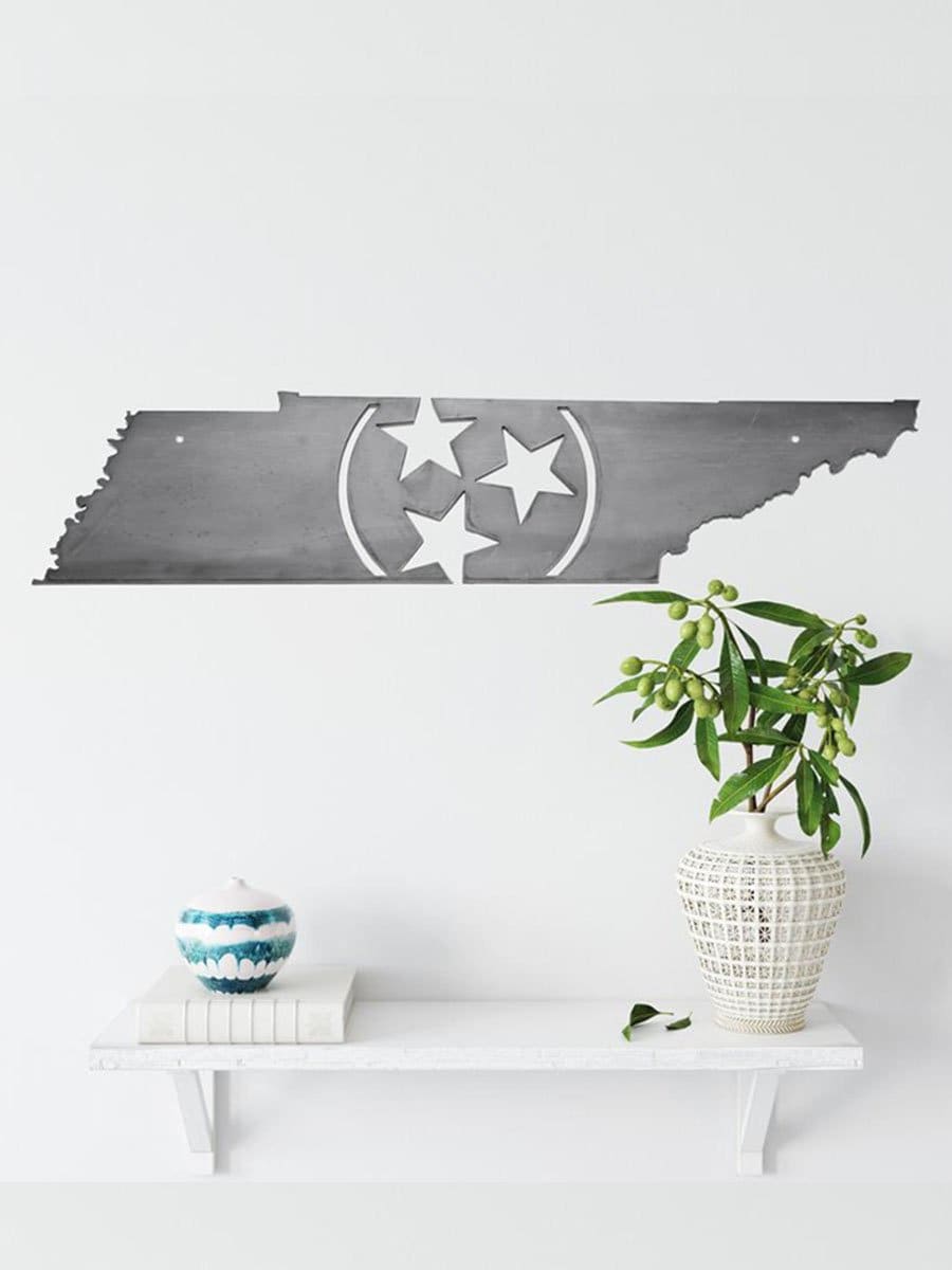 Tennessee Tri-star Metal Art
