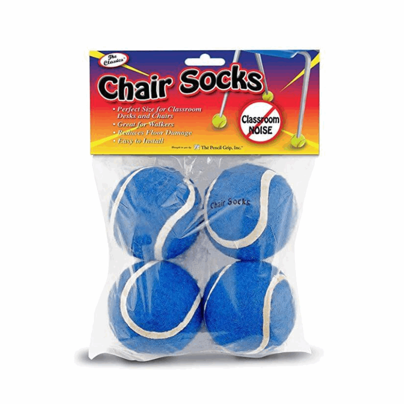 Chair Socks, Set Of 4, Blue