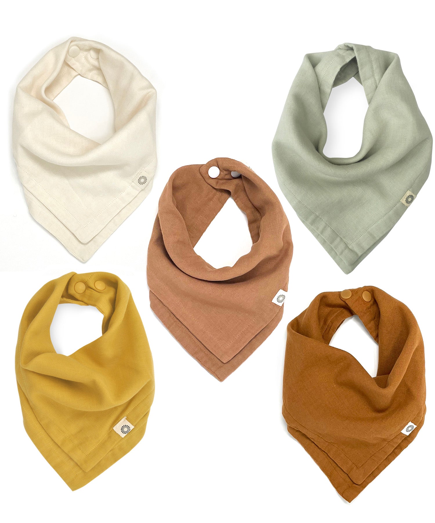 Organic Scarf Bib 5-pack