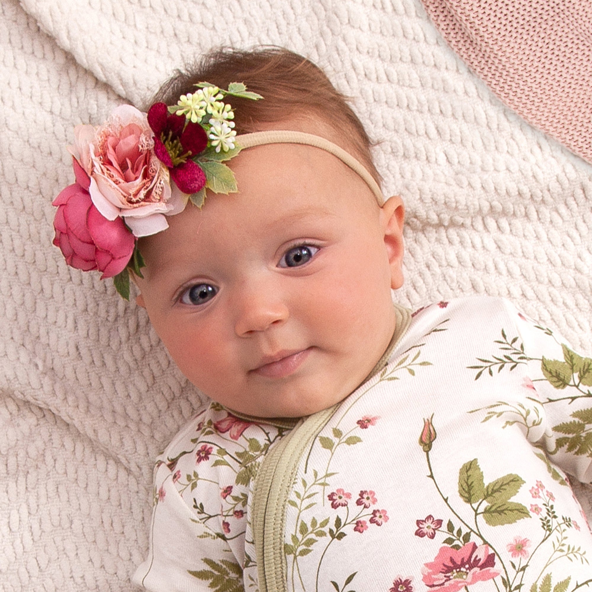 Baby Headband Faux Flowers