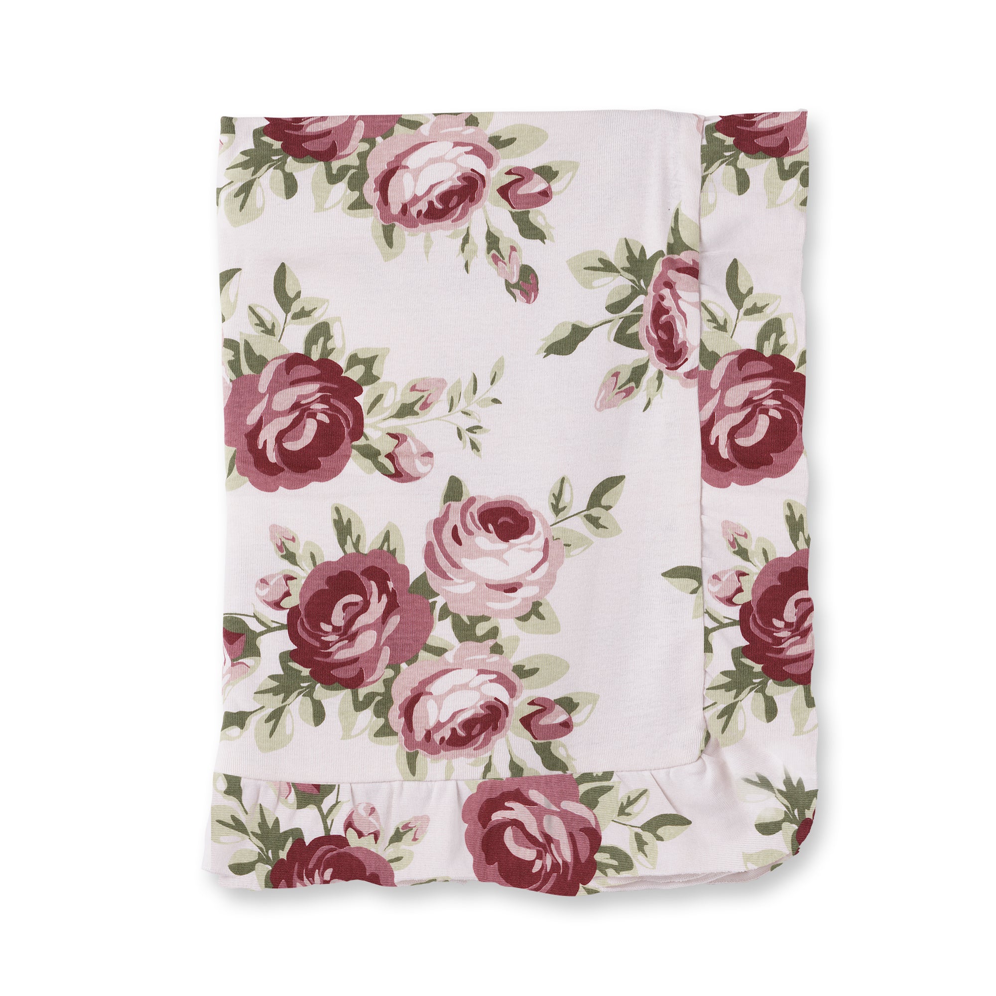 Cabbage Rose Stroller Blanket