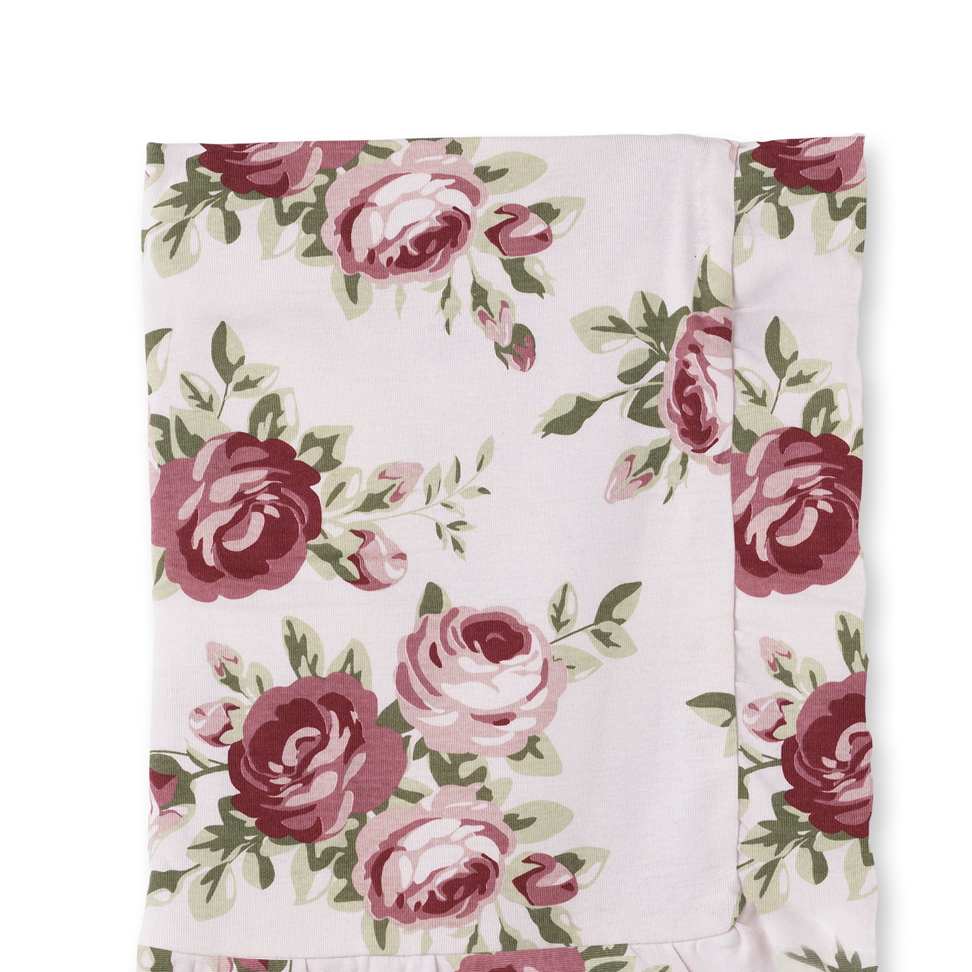 Cabbage Rose Stroller Blanket