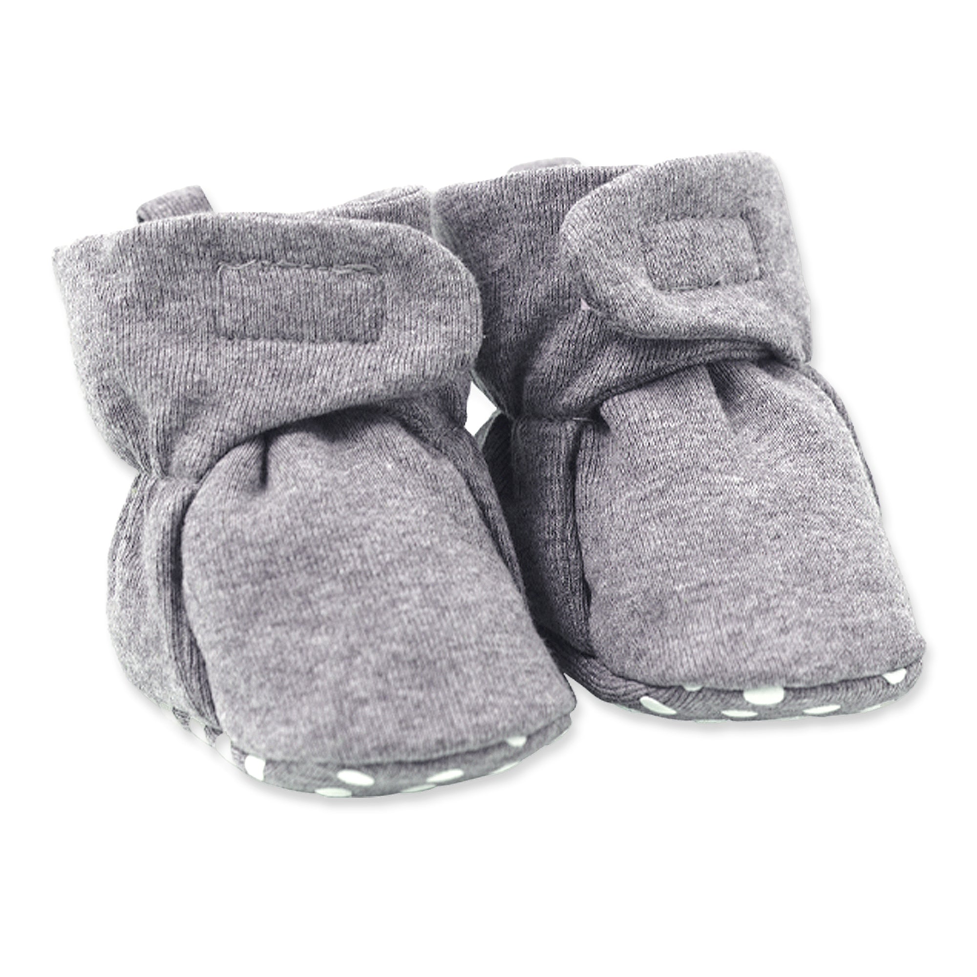 Heather Grey Baby Booties