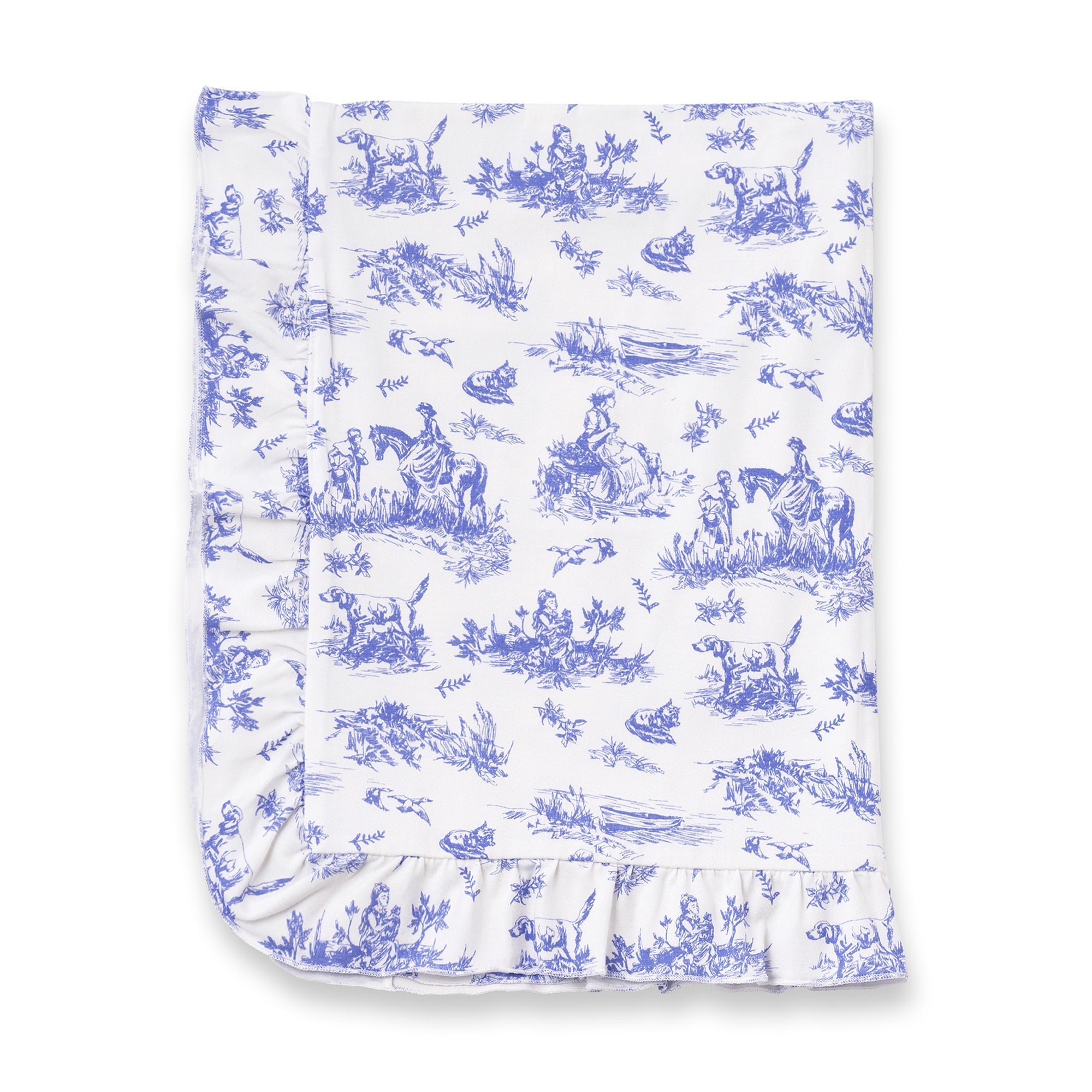 Toile De Jouy Stroller Bamboo Blanket