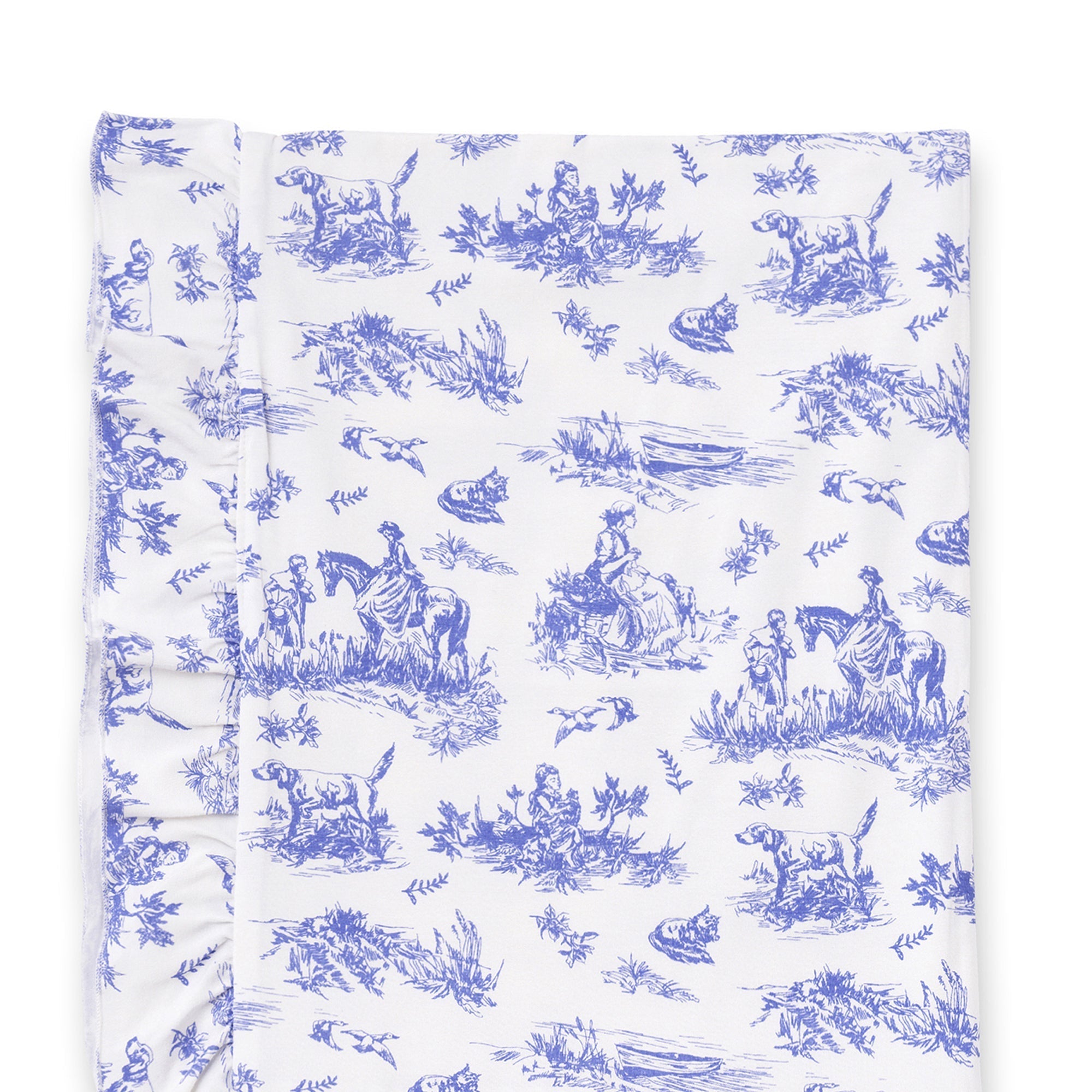 Toile De Jouy Stroller Bamboo Blanket