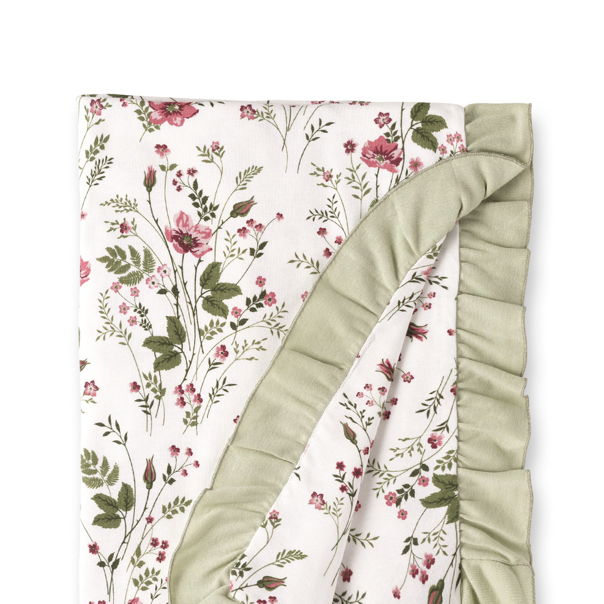 Pretty Petals Bamboo Stroller Blanket