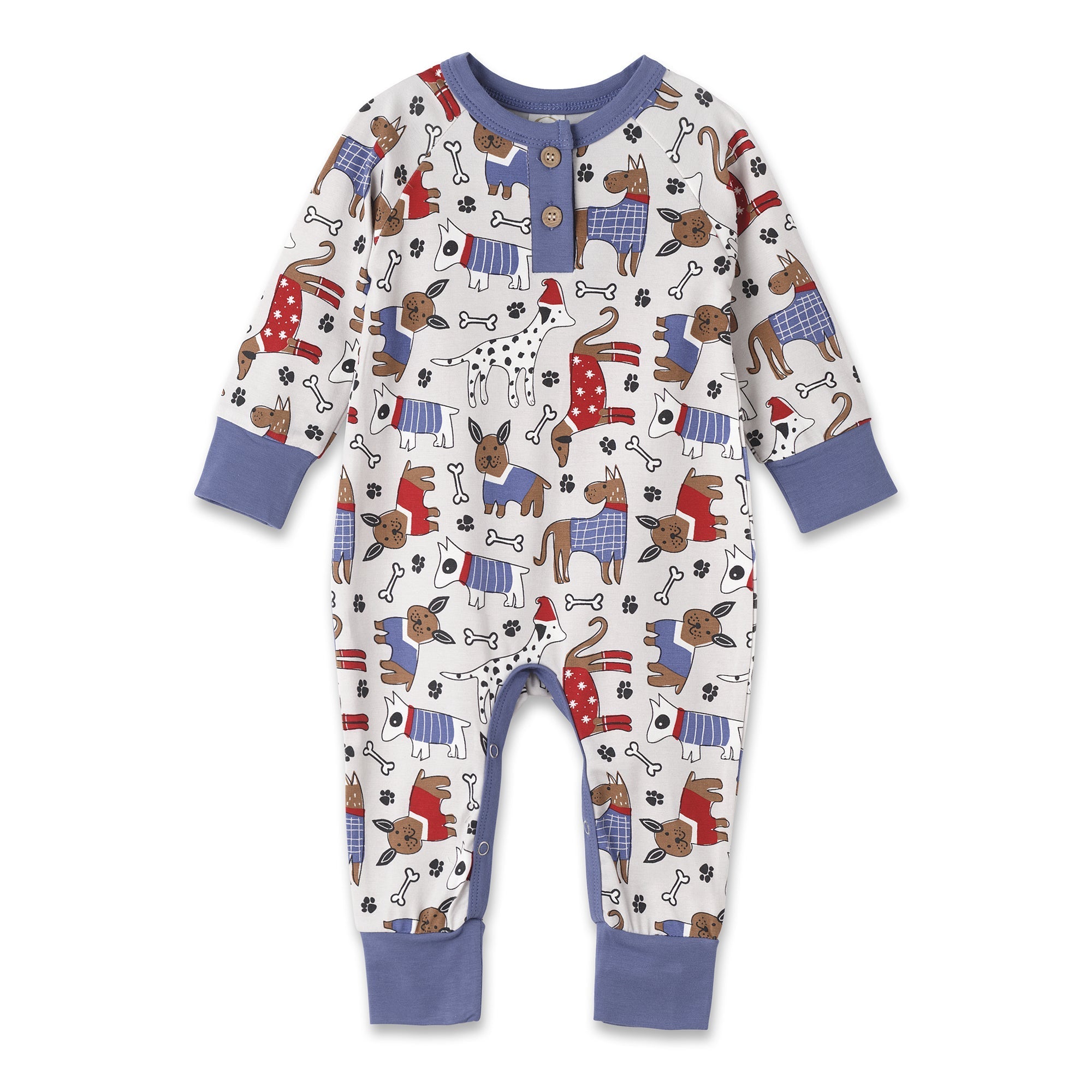 Pawsome Pals Bamboo Henley Romper