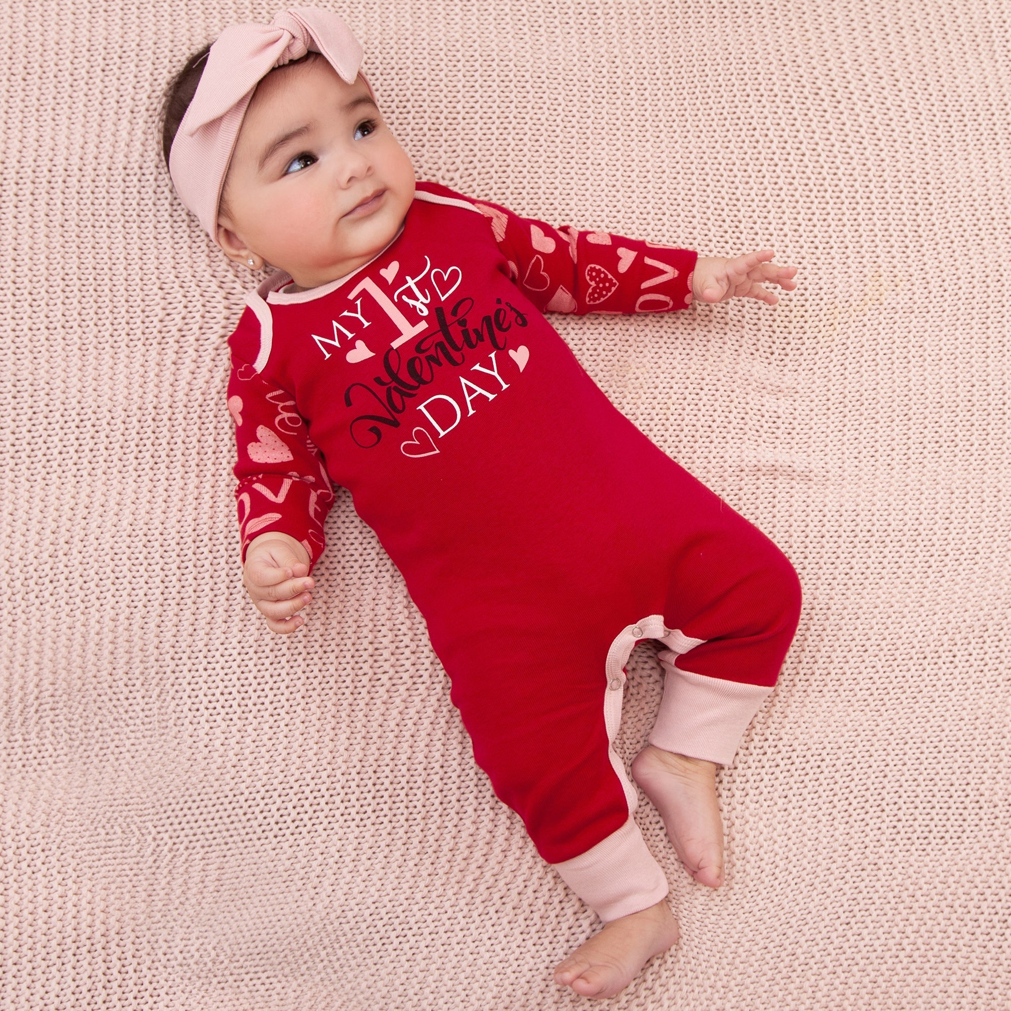 My 1st Valentine's Day Romper