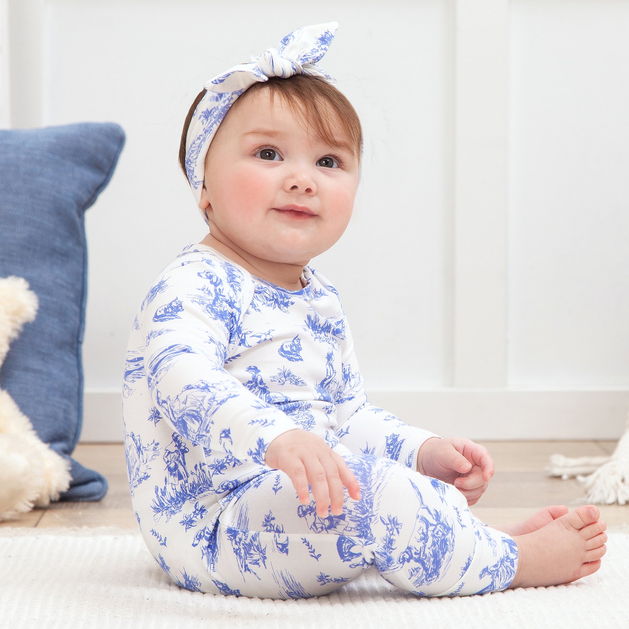 Toile De Jouy Bamboo Romper