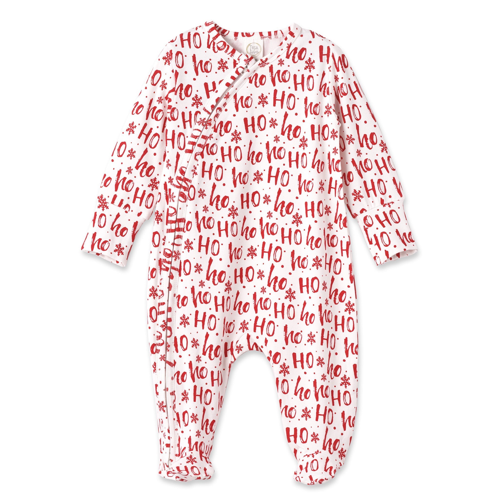 Ho-ho-ho Bamboo Zipper Romper