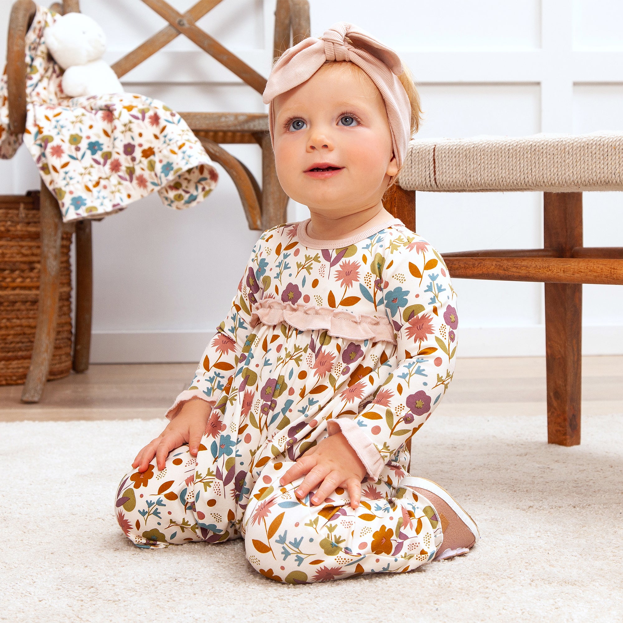 Blossoms Bamboo Bubble Romper