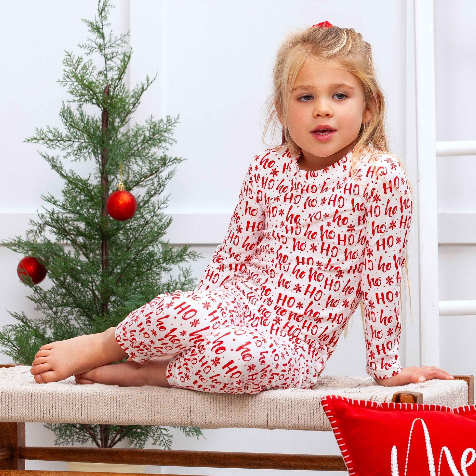 Ho-ho-ho Kid's Bamboo Pajama Set