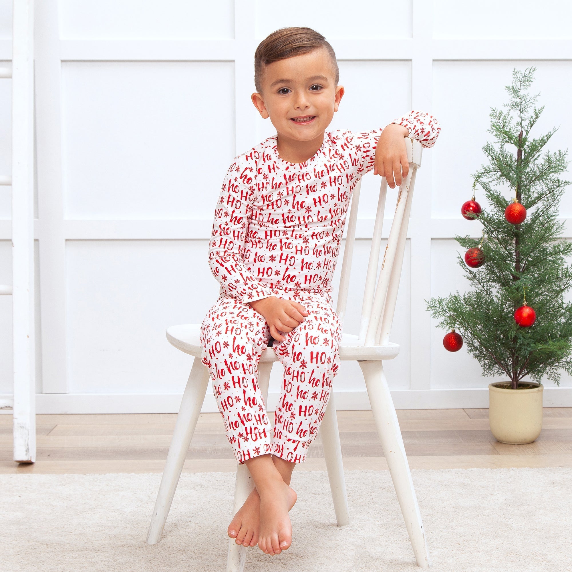 Ho-ho-ho Kid's Bamboo Pajama Set