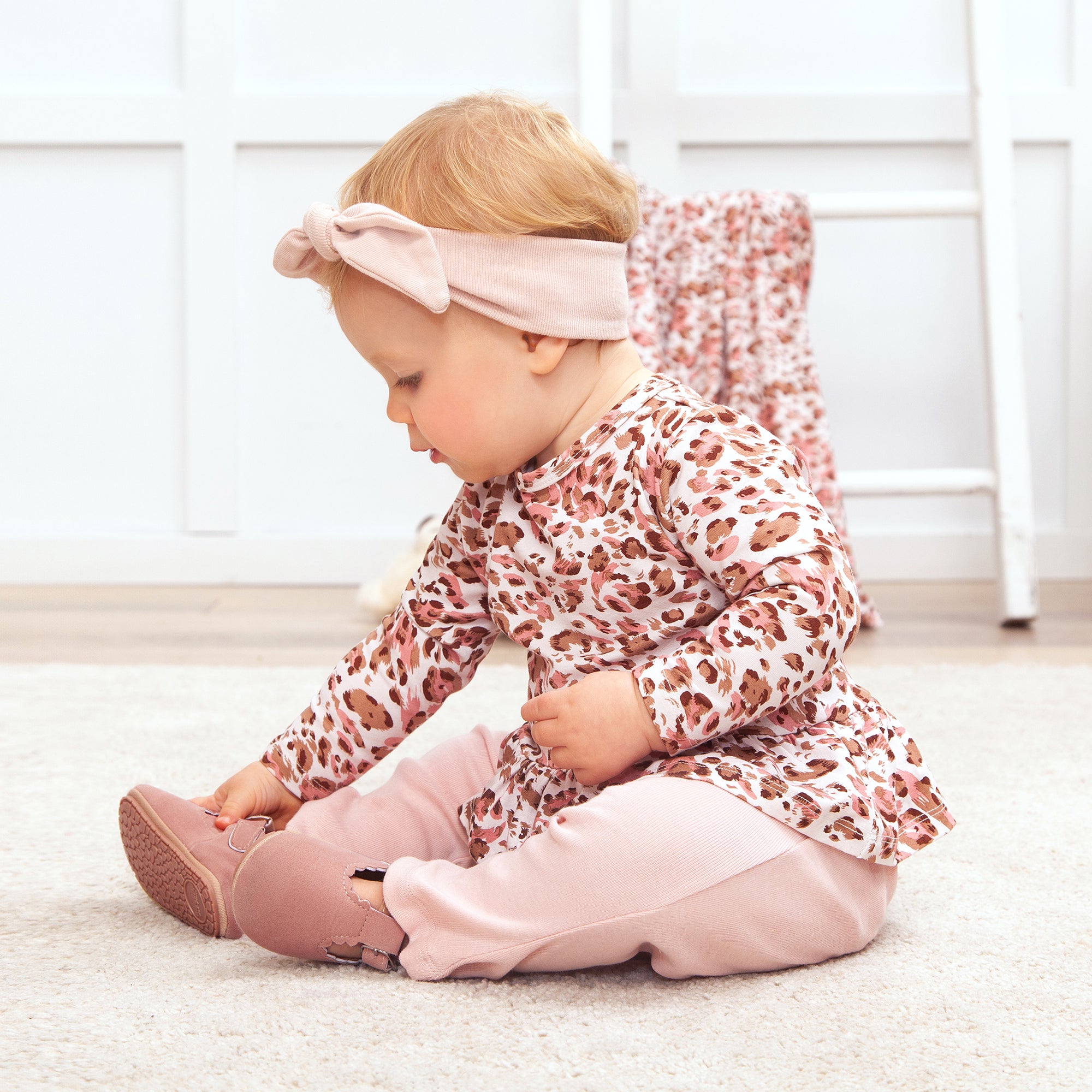 Pink Leopard Bamboo Top & Leggings