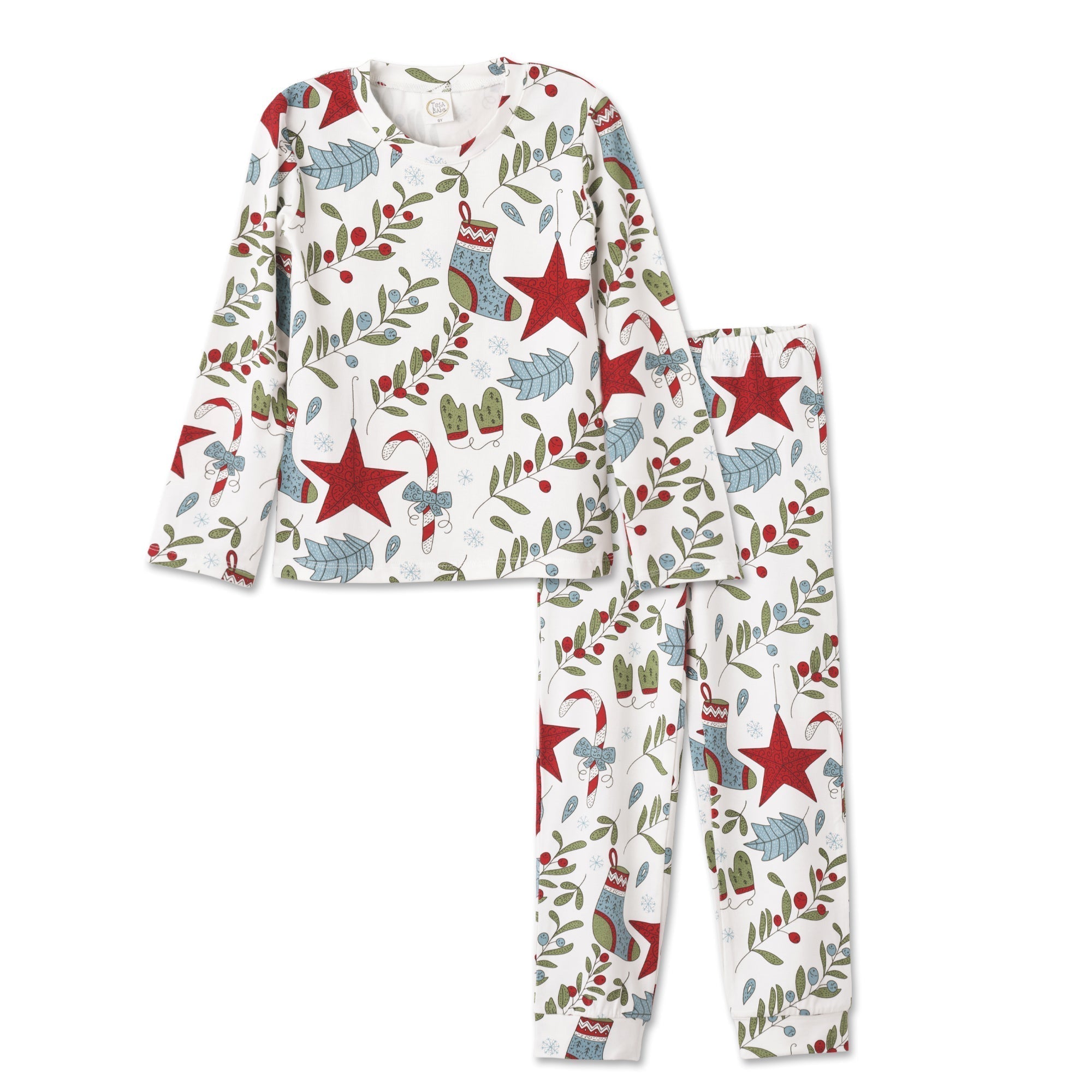 Christmas Fancy Girl's Bamboo Pajama Set