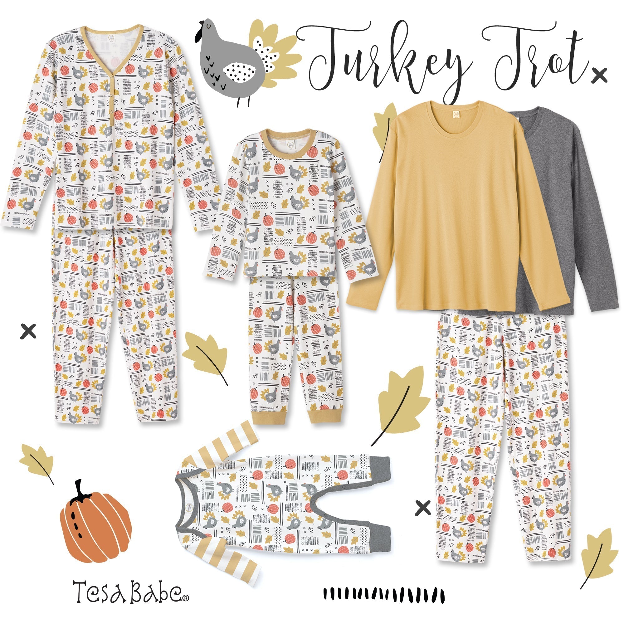 Thanksgivng Kid's Bamboo Pajama Set