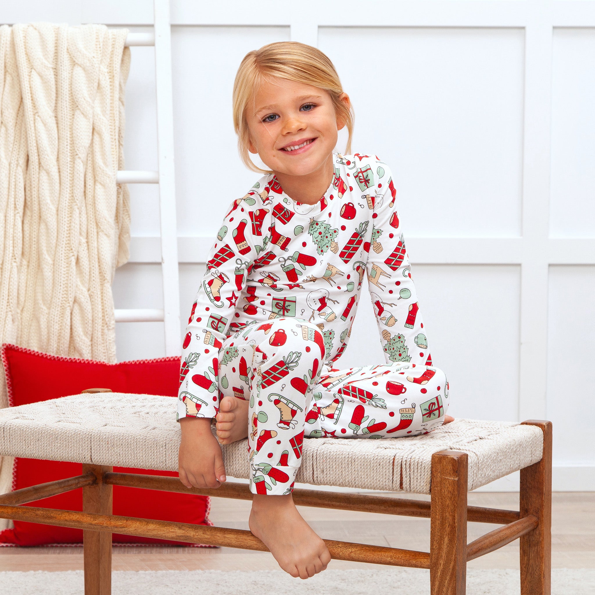 Holly Jolly Kids Bamboo Pajama Set