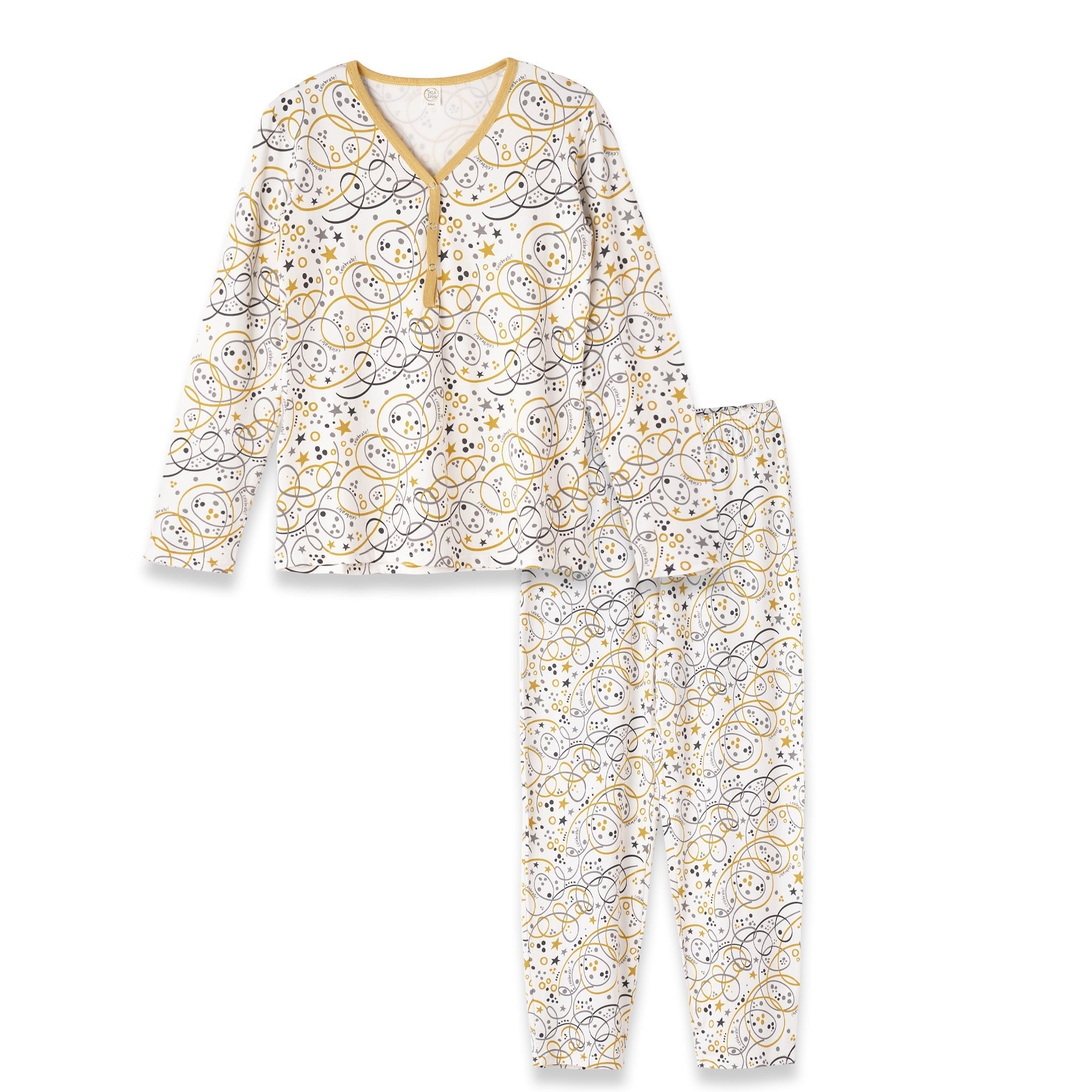 Celebrate New Year Women's Bamboo Pajama Set