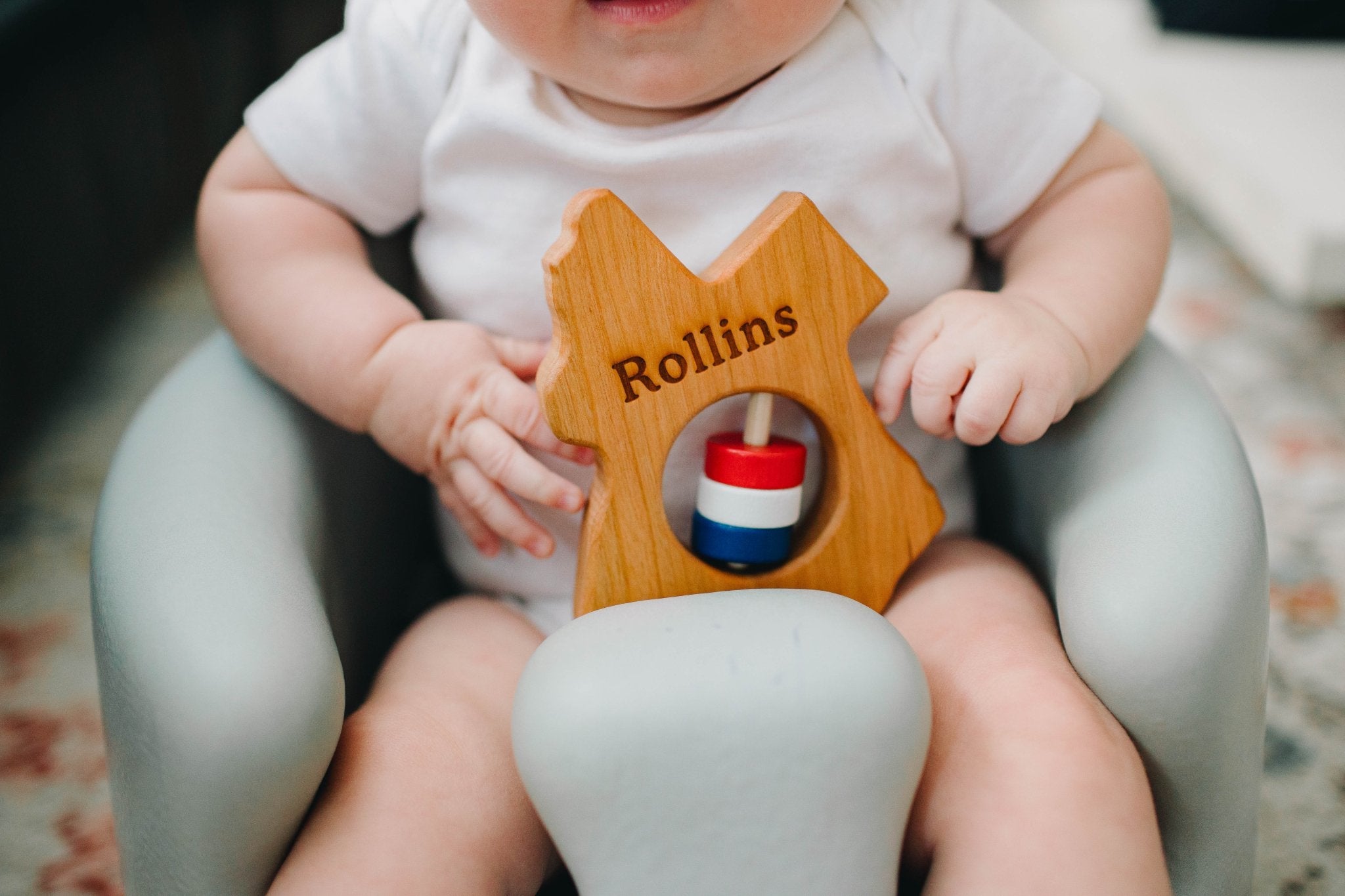 Texas State Wooden Baby Rattle™