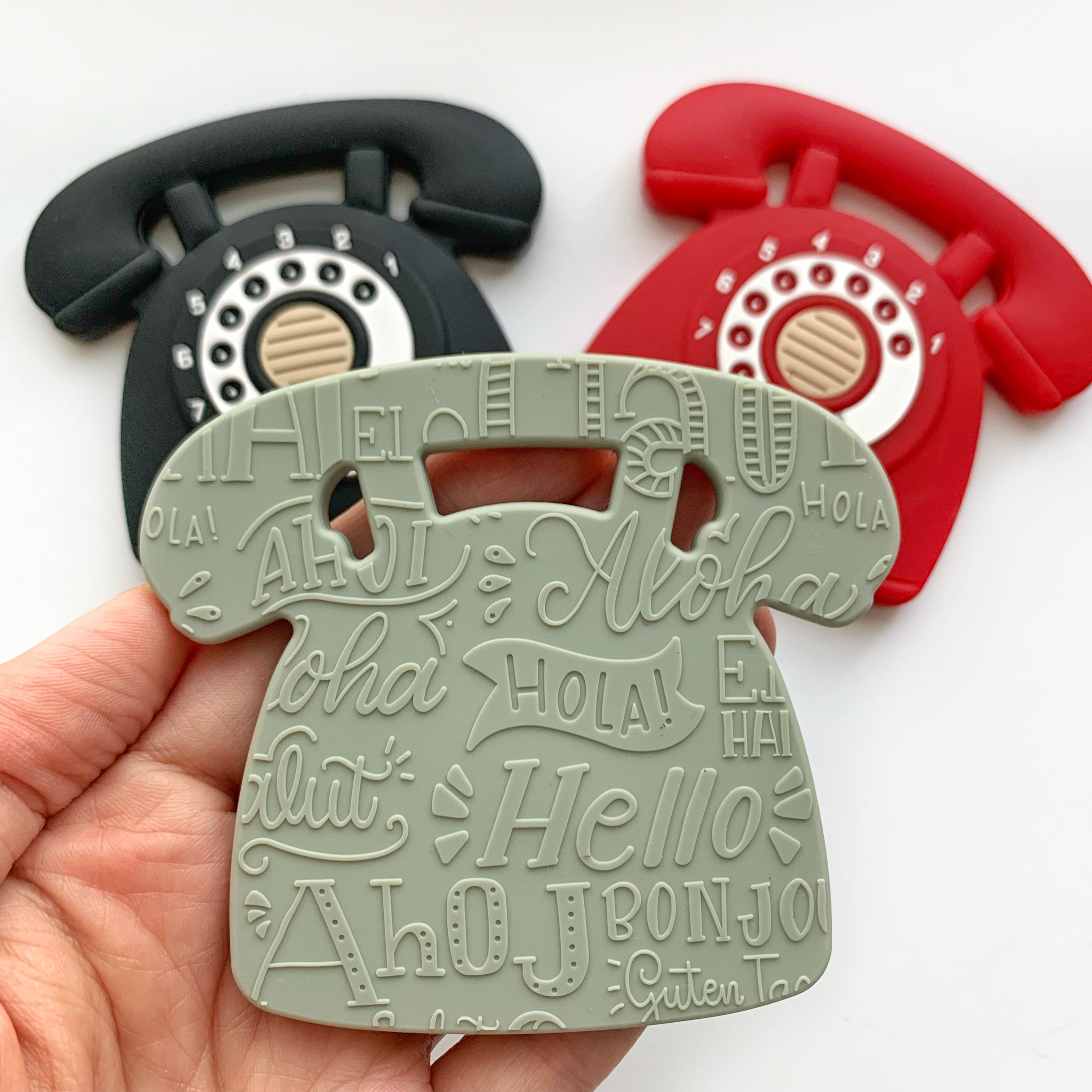 Cool Baby Teether: Rotary Dial Phone Design
