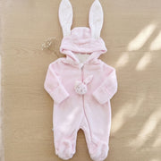 Pink Bunny Hooded Jumpsuit