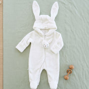 White Bunny Hooded Jumpsuit
