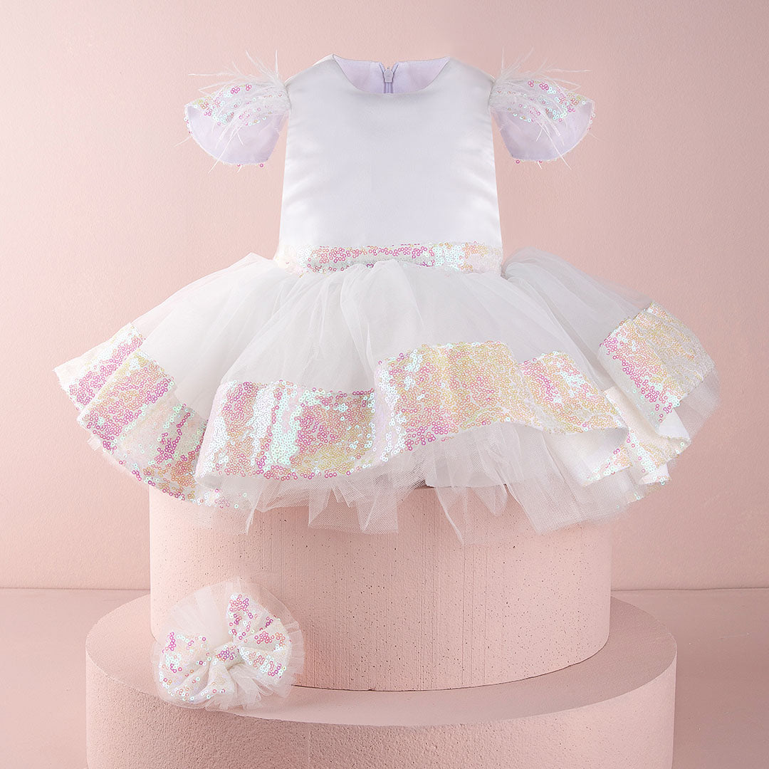 Almira White Baby Dress