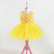 Barbara Yellow Party Dress