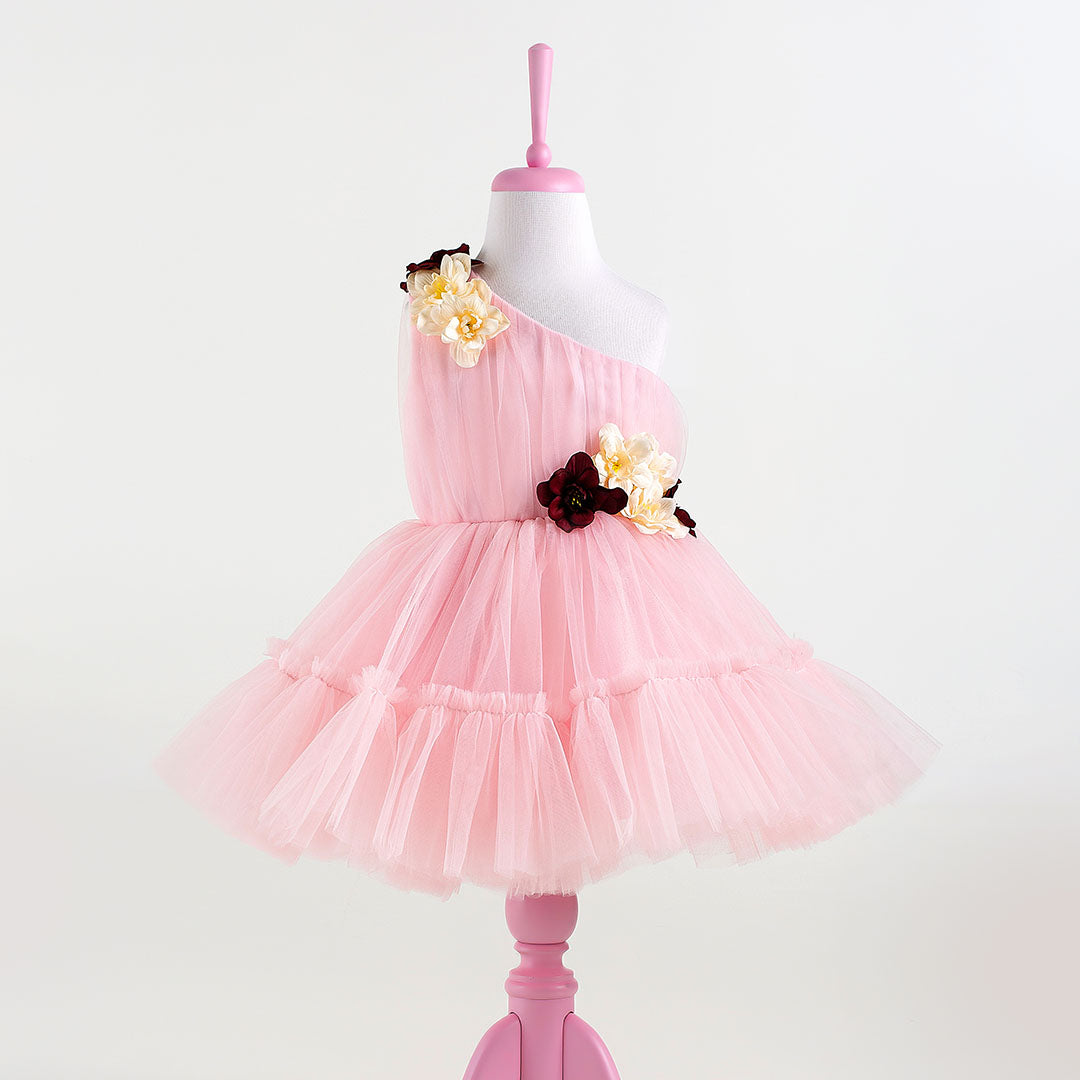 Felicity Pink Flower Party Dress