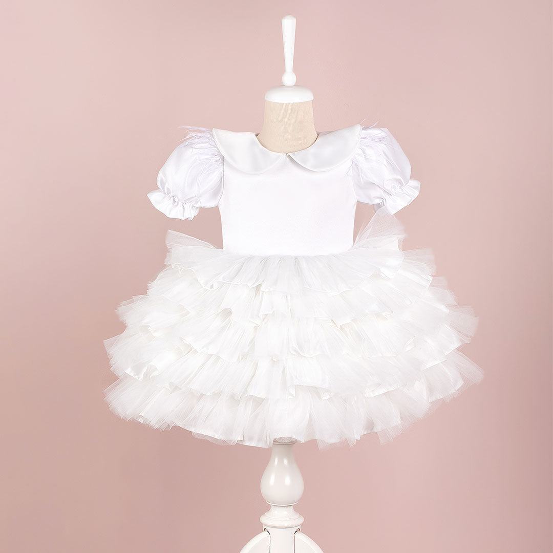 Helena White Party Dress