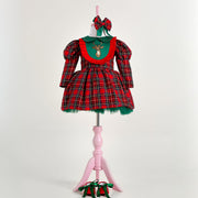 Merry Scottish Pattern Dress Set