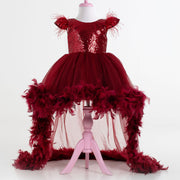 Ophelia Burgundy Party Dress