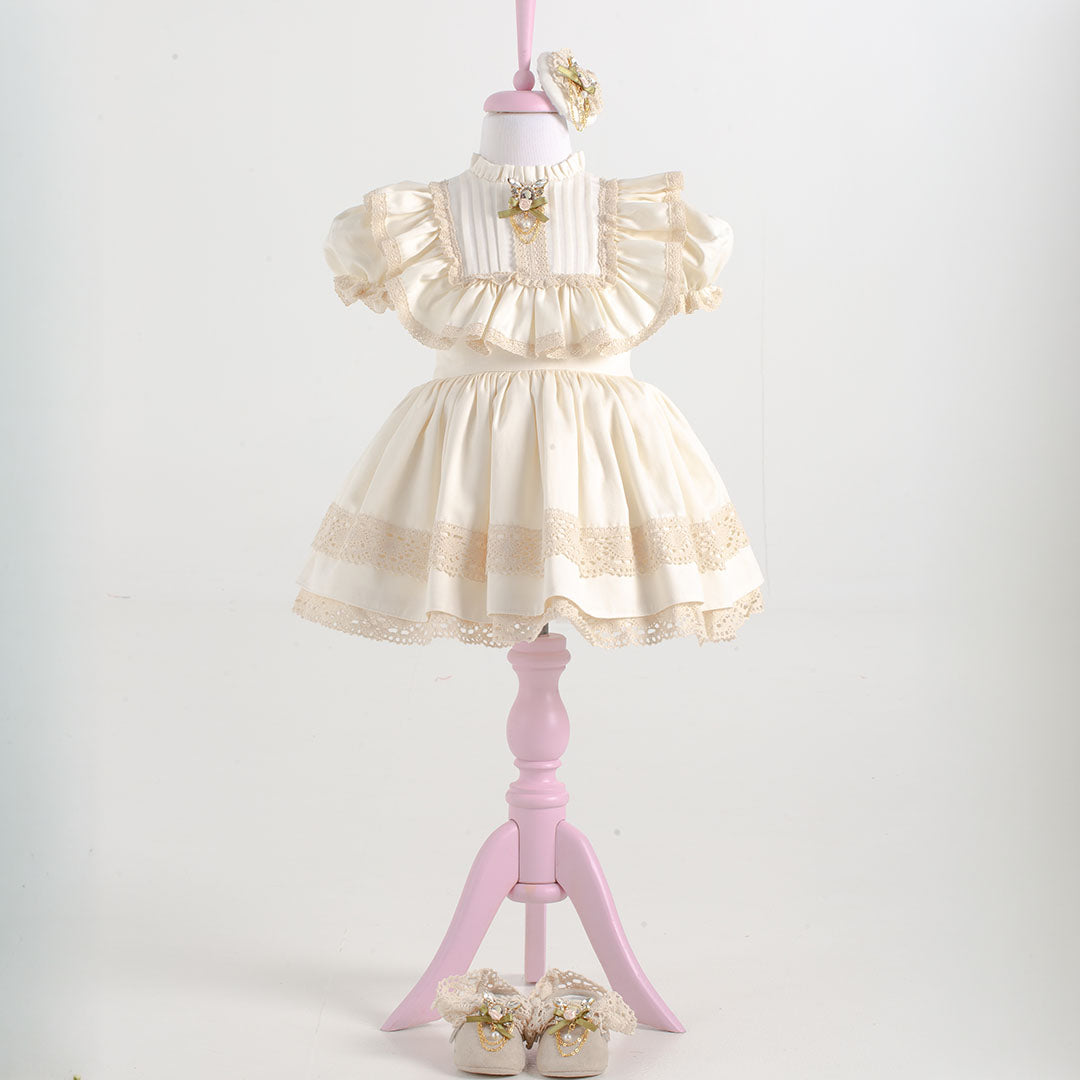 Rita White Baby Dress Set
