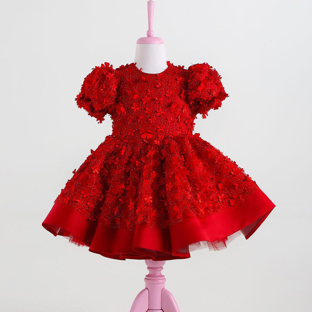 Fiona Red Party Dress