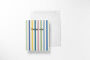 Colorful Stripe - Thank You Greeting Card