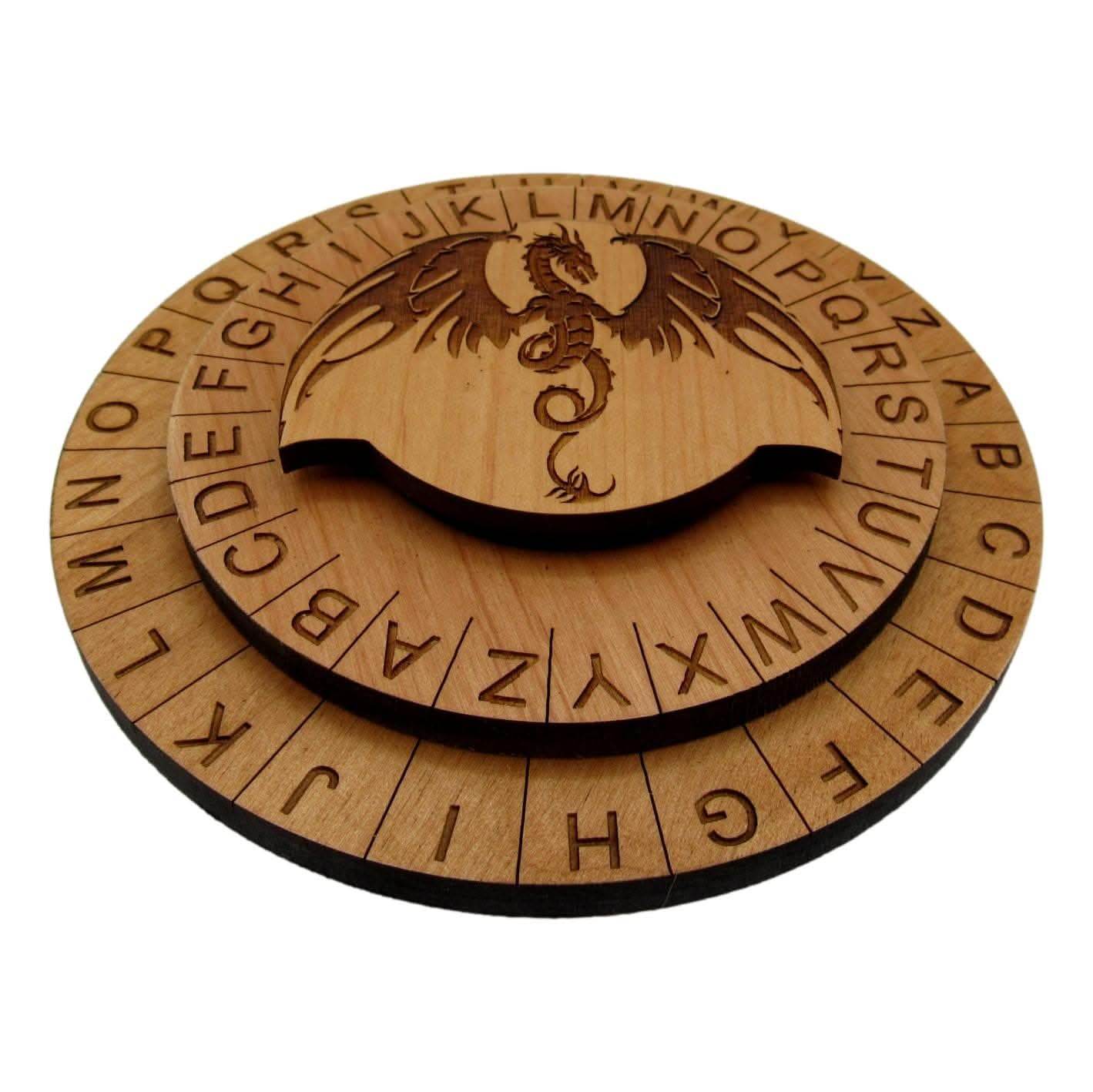 The Dragons Cipher Wheel - Escape Room Decoder Prop