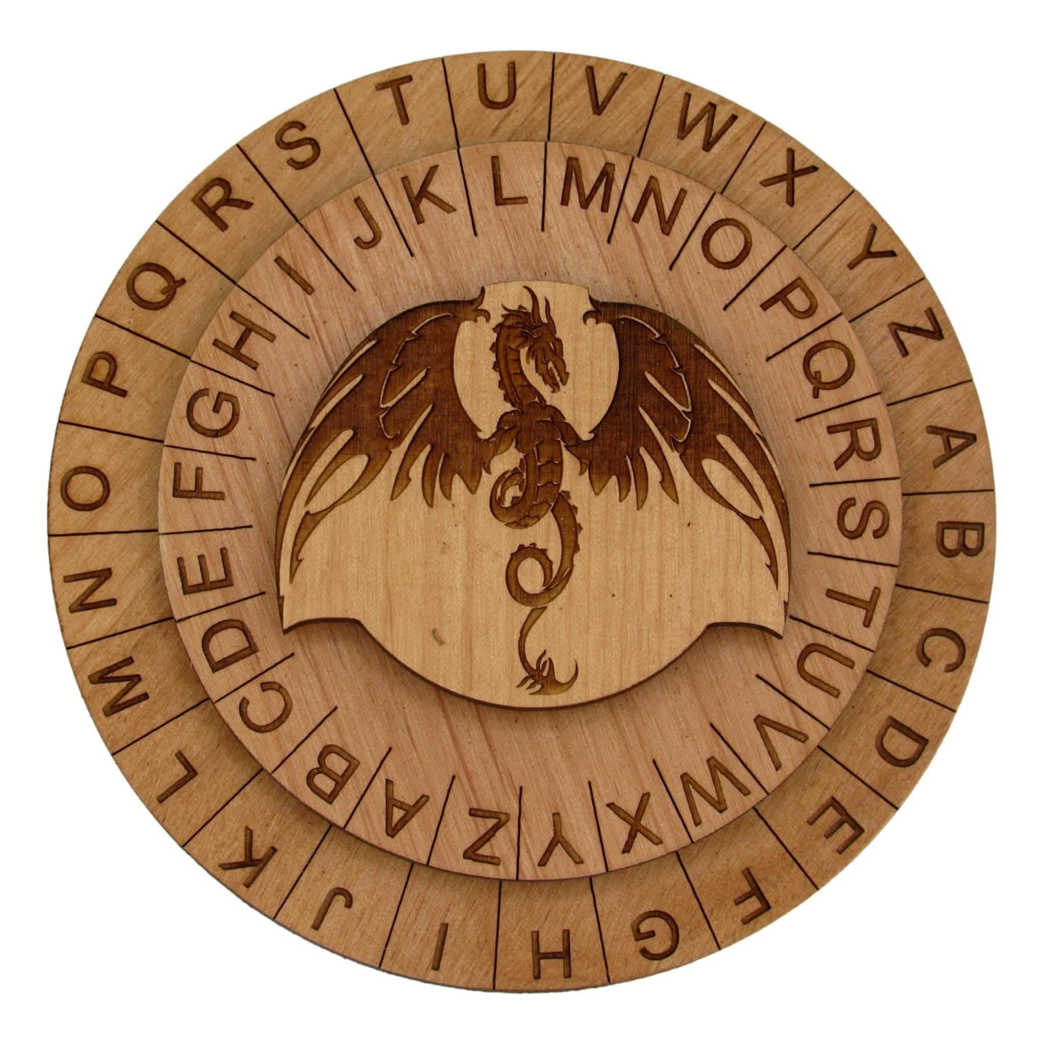 The Dragons Cipher Wheel - Escape Room Decoder Prop