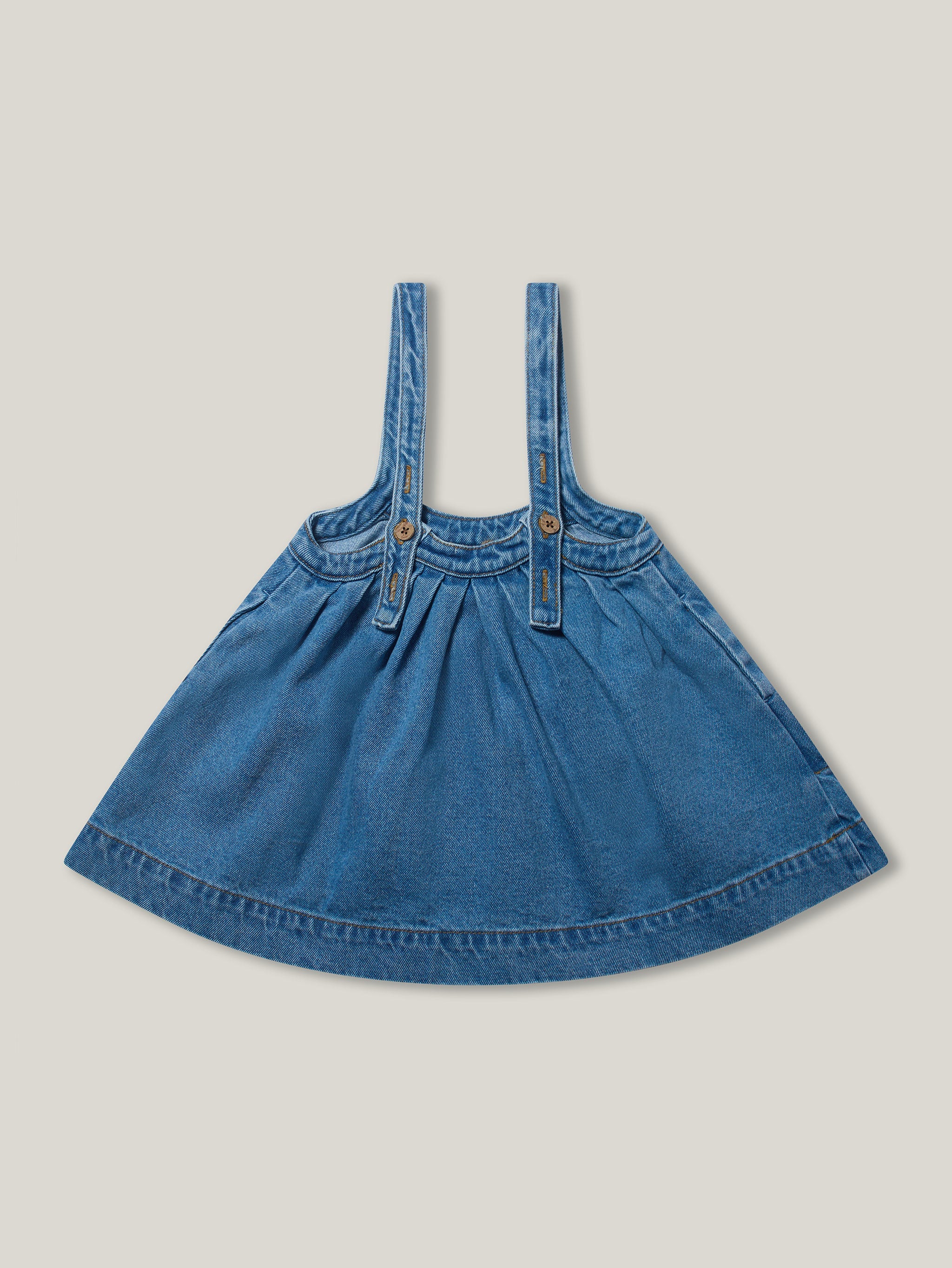 The Simple Folk Oversized Denim Pinafore for Kids