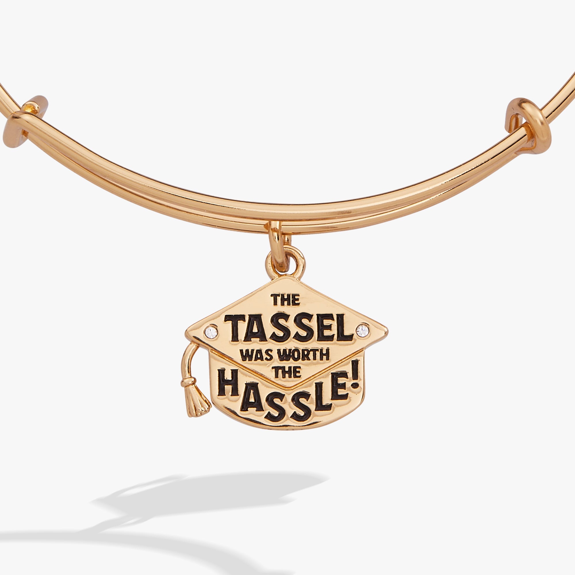 "the Tassel Was Worth The Hassle" Charm Bangle