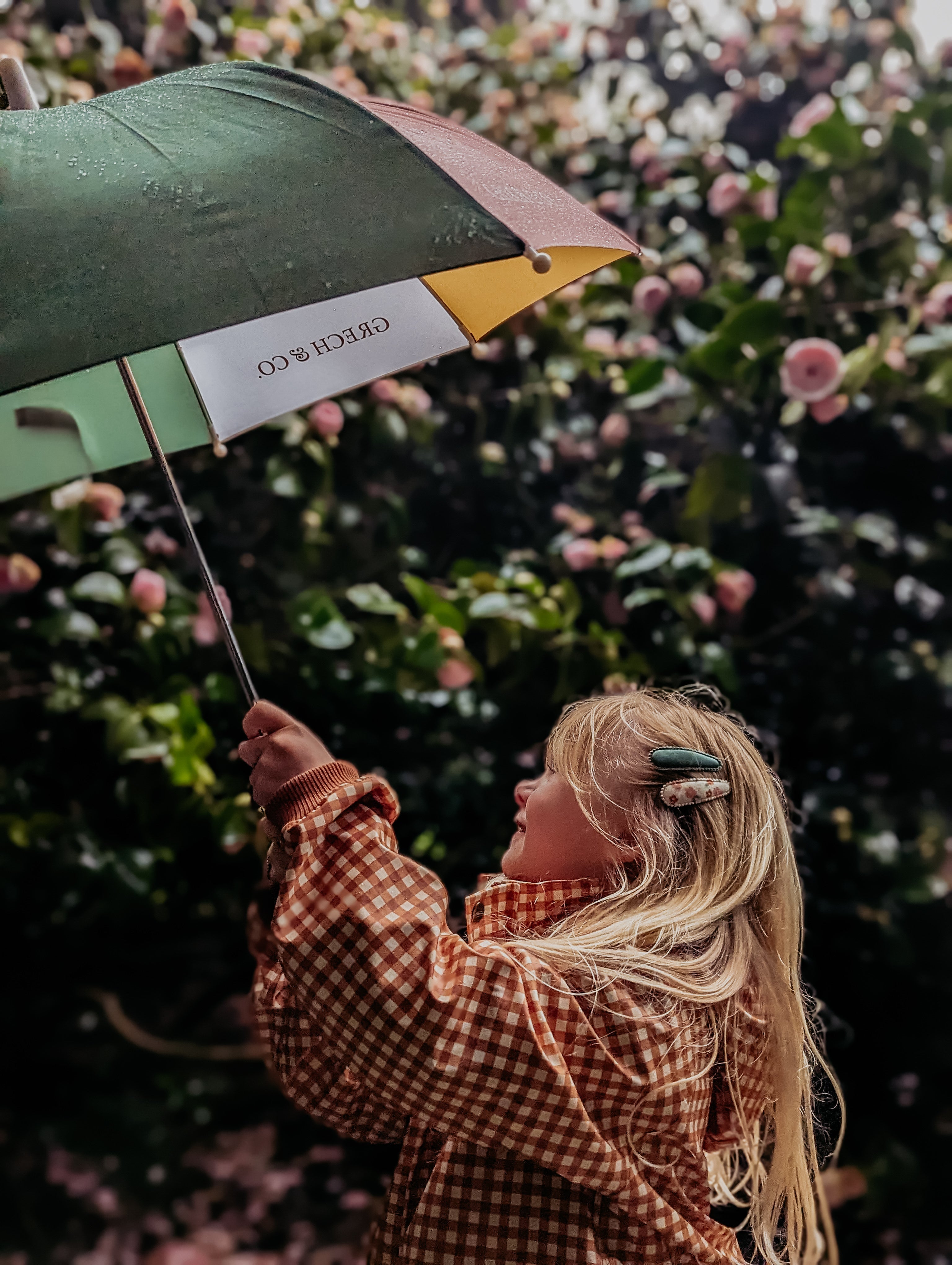 Cottage Snap Clips Set Of 3 | Organic | Scandi Floral + Buckwheat Plaid