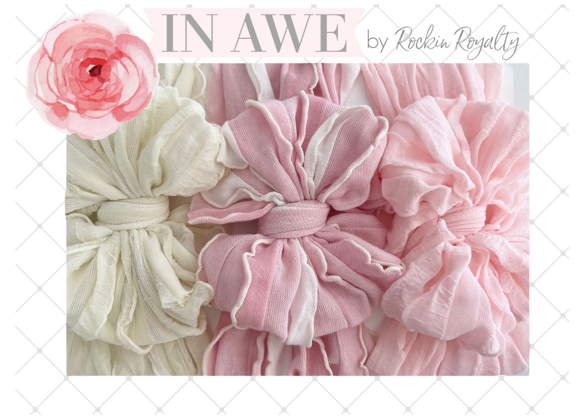 Tickled Pink Headband 3 Pack Set
