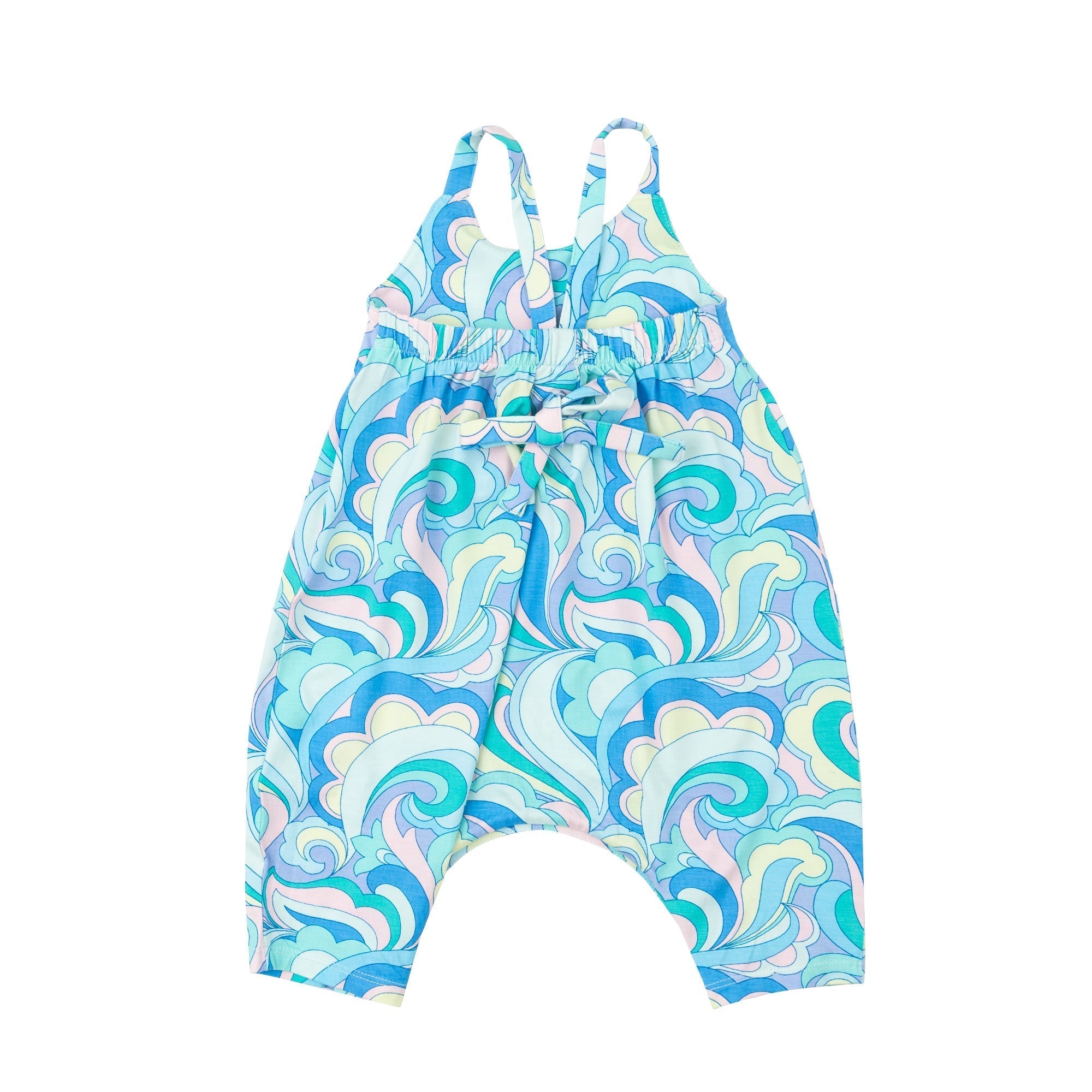 Tie Back Romper - Swirls