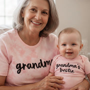 Tie Dye Personalized Grandma And Me Shirt Set